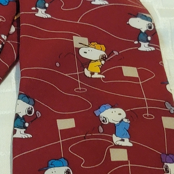 Peanuts | Accessories | Peanuts Silk Tie Snoopy Golf Tie What A Drive ...
